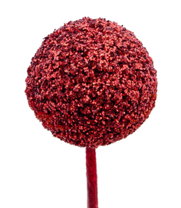 Red Glitter Craspedia